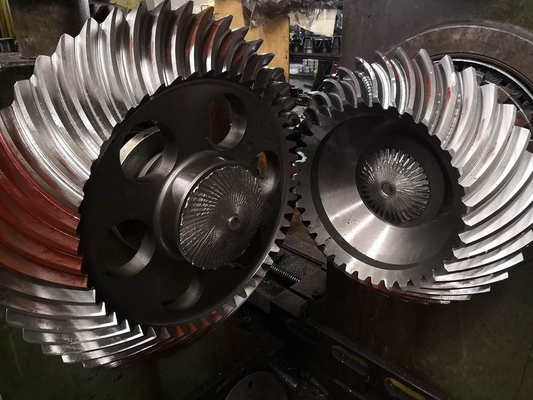 DP1.8 Gleason Spiral Bevel Gears Helical Bevel Gear สำหรับกล่องเกียร์