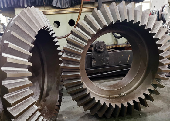 อุปกรณ์การทำเหมืองแร่ Conical Gear Straight Crow Gear 16 Module
