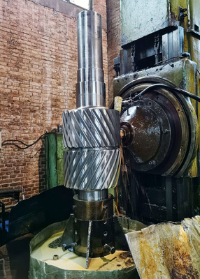 SAE 4340 Steel DP 1.5 24T Double Helical Gears Shaft สำหรับงานหนัก