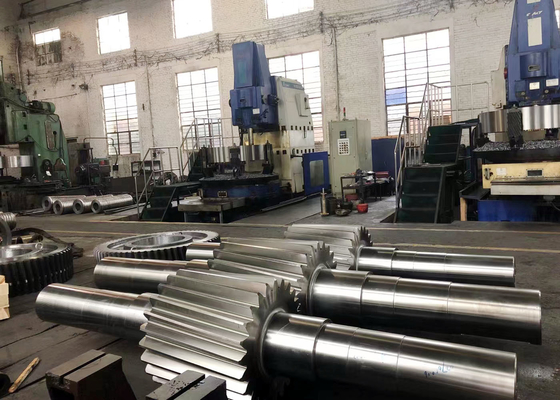 17CrNiMo6 เหล็ก 12 โมดูล แอนดริชเม้นซ์เกียร์ชัฟท์สําหรับการส่งพลังงานที่ยั่งยืน