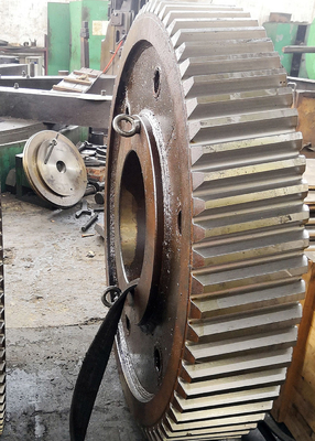 8 โมดูลเกียร์ Helical Tooth Gear 40XMA 42CrMo สำหรับลดความเร็วอุตสาหกรรม