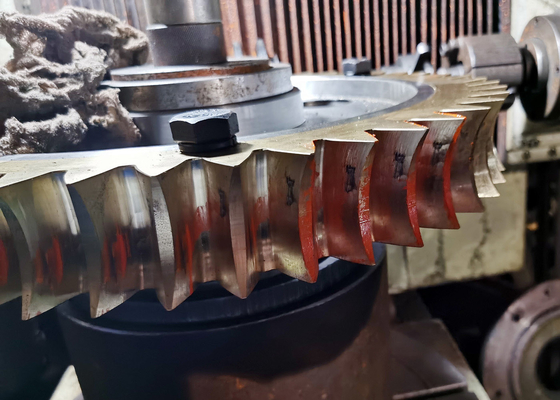 อลูมิเนียมบรอนซ์ ZCuAl10Fe3 Worm Gear Wheel 10 โมดูลสำหรับ Worm Gearbox