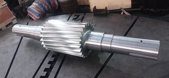 SAE 4340 เพลาเฟืองเกลียวซ้ายมือเหล็ก DP 1.5 24T มุม 5 °