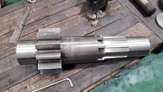CNC Machining Spur Transmission Gear Shaft with Quenching Heat Treatment การแปรรูปเครื่องยนต์ CNC การแปรรูปเครื่องยนต์ CNC